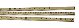 Шкала правая 0-3000 мм. Ширина 8,6 мм