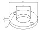Бронзовая шайба, 20х10х2 используется в клеевом узле кромкооблицовочного станка